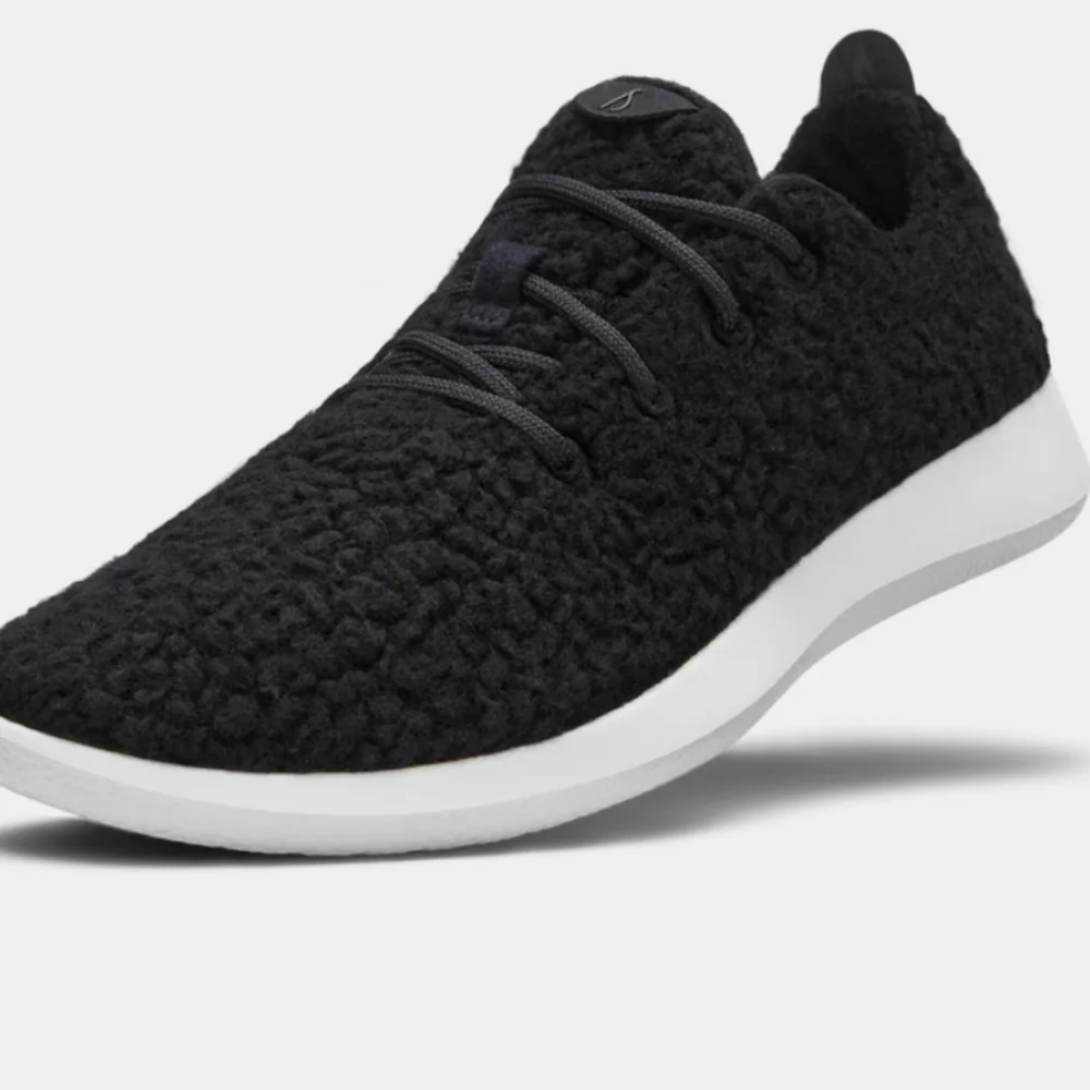 Allbirds,NIB, Mens 12,Wool Runner Fluff Natural Black